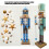 Wooden Nutcrackers King Figure Christmas Decoration-LL0129 3