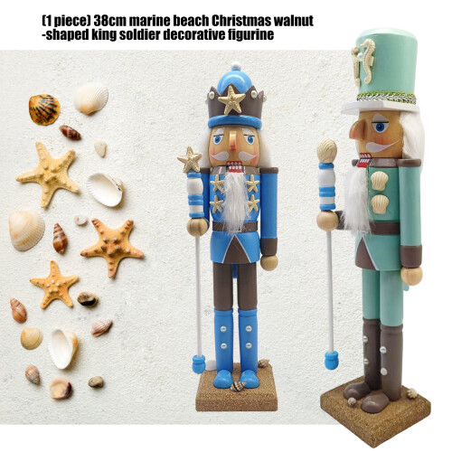 Wooden Nutcrackers King Figure Christmas Decoration-LL0129 2