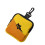 Tear Resistant Sanitary Pad Cable-black cat on yellow 1