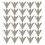 100Pcs Retro A Shape Collar Corner Reinforcement Metal-White 1