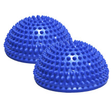 Balance Hedgehog Ball Pimple Ball Massage Ball Hemisphere Set of 2 (Blue)