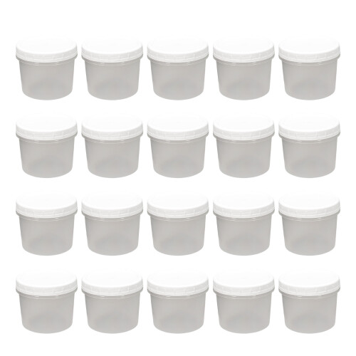 Leakproof Microwaveable Snacks Cups With-white cover 400ml