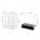 Modern Simple Card Organizers Multiple Compartment Acrylic-B 4