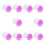 Boîte de 10 perles d'argile d'art, recharges de cire-Violet 1