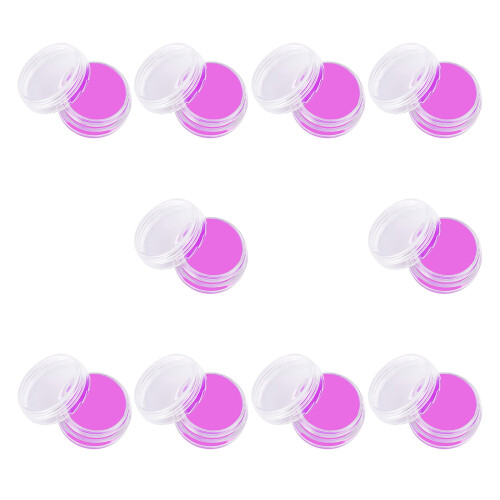 Boîte de 10 perles d'argile d'art, recharges de cire-Violet