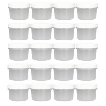 Plastic Dessert Cups Heat Resistant For-white cover 120ml