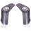 Multipurpose Metallic Shoulder Epaulettes Rhinestones-silver 5