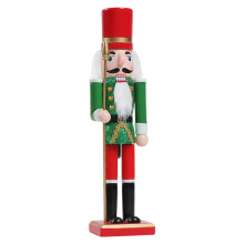 Wooden Nutcrackers Figurine Symbolizing Courage Fun-Spear type