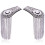 Multipurpose Metallic Shoulder Epaulettes Rhinestones-silver 4