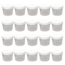Sealed Lid Clear Food Storage Containers-white cover 260ml