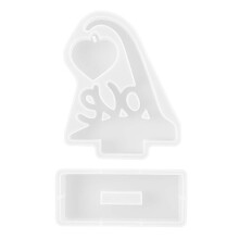 Flexible Heart Photo Frame Resins Casting Mold For Home Decors