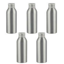 Set van 5 duurzame aluminium drinkflessen Gemakkelijk-100 ml