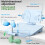 Op een bureau gemonteerde houdingstrainer Zachte-Basis blauw 4