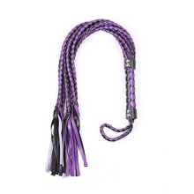 Adult Tool Whip Leather Purple Whip Hand Woven Loose Whip Pair Conditioning Supplies SM Series Toy
