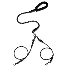 Double Leash for Two Dogs  Adjustable Tangle Dual Dog Leash  Pet Accessories with Shock Absorber Bungee