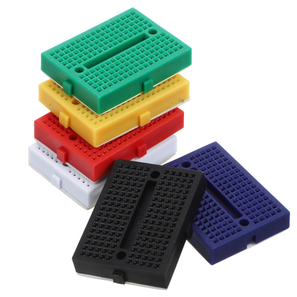 6Pcs Mini Breadboard Kit Solderless Breadboard For Laboratory And Science Experiment Electronic Prototyping Kit 9189345927720