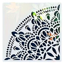 Corner Stencil Furniture Template For Wall Art Wood Canvas-D
