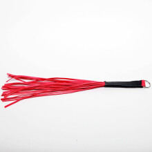 Flogger 16 Strap Leather Red 45 cm