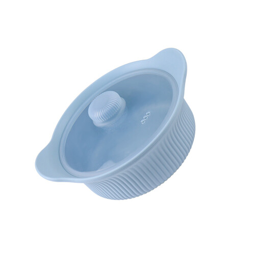 Hitzebeständiger Silikon-Dampfgarer, großer-blaue Trompete