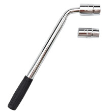 Tire Wrench Telescoping Metal Lug Wrench With 17/19/21/23mm Sockets For Tyre Change Roadside Emergency