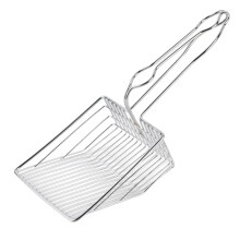 Comfy Foam Handle Cat Scoop Stainless Steel Heavy Duty Non Stick Deep Basket Ergonomic Design Fast Sifting Dust Reduction Efficient Storage Hook Easy