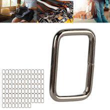 100 Stück quadratische Metallschnallen,