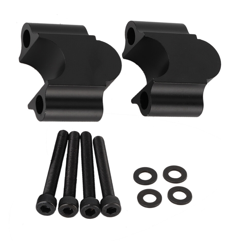 Universal Fitment Handlebar Riser Clamp 30Mm Elevation For Motorcycle Accessories Aluminum Alloy Build Compact Lightweight Easy Assembly Anti Rust 9190834196510