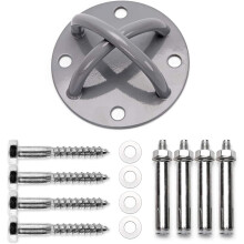 Kit de fixation pour balançoire de yoga aérien, support mural pour hamac, élastiques de résistance et anneaux de gymnastique, structure en acier