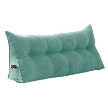 Wedge Pillow Large, Triangular Design Backrest Cushion for Bed Sofa Reading, Ultra-Soft & Skin-Friendly Fabric with Side Pocket, Supportive Lumbar Pil