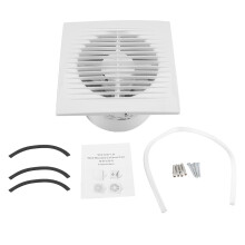 Ventilateur d'extraction mural et de fenêtre avec moteur à noyau de cuivre haute efficacité, silencieux, idéal pour les cuisines et salles de