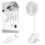 Επαναφορτιζόμενος ανεμιστήρας USB με LED Light Effective Motor Universal Power Bank Διακοσμητικός Μίνι 2