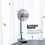 Επαναφορτιζόμενος ανεμιστήρας USB με LED Light Effective Motor Universal Power Bank Διακοσμητικός Μίνι 7