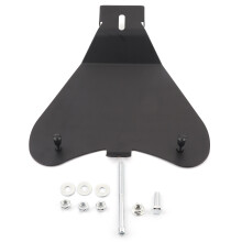Motorcycle Solo Seat Support, Black Powder Finish with Durable Construction for Superior Protection, Offers Secure Seating and Enhanced Aesthetics,