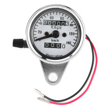 Vintage nattlys kilometerteller LED digital motorsykkel speedometer måler med vanntett metallskall høy presisjon måleområde opptil 160 km/t