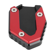CNC-gefreesde aluminium zijstandaardbeschermer voor motorfietsen, verlengplaat voor de zijstandaard, eenvoudig te installeren, vergroot steunvlak