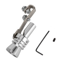 Auto-Turbo-Sound-Erzeuger-Pfeife, Turbo-Sound-Simulator-Auspuffrohr-Pfeifen-Soundverstärker aus Aluminiumlegierung, einfache Installation für
