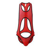 Men's Carnival Body Red Straps Thong Underwear BDSM Clothing Man Kinky Outfit