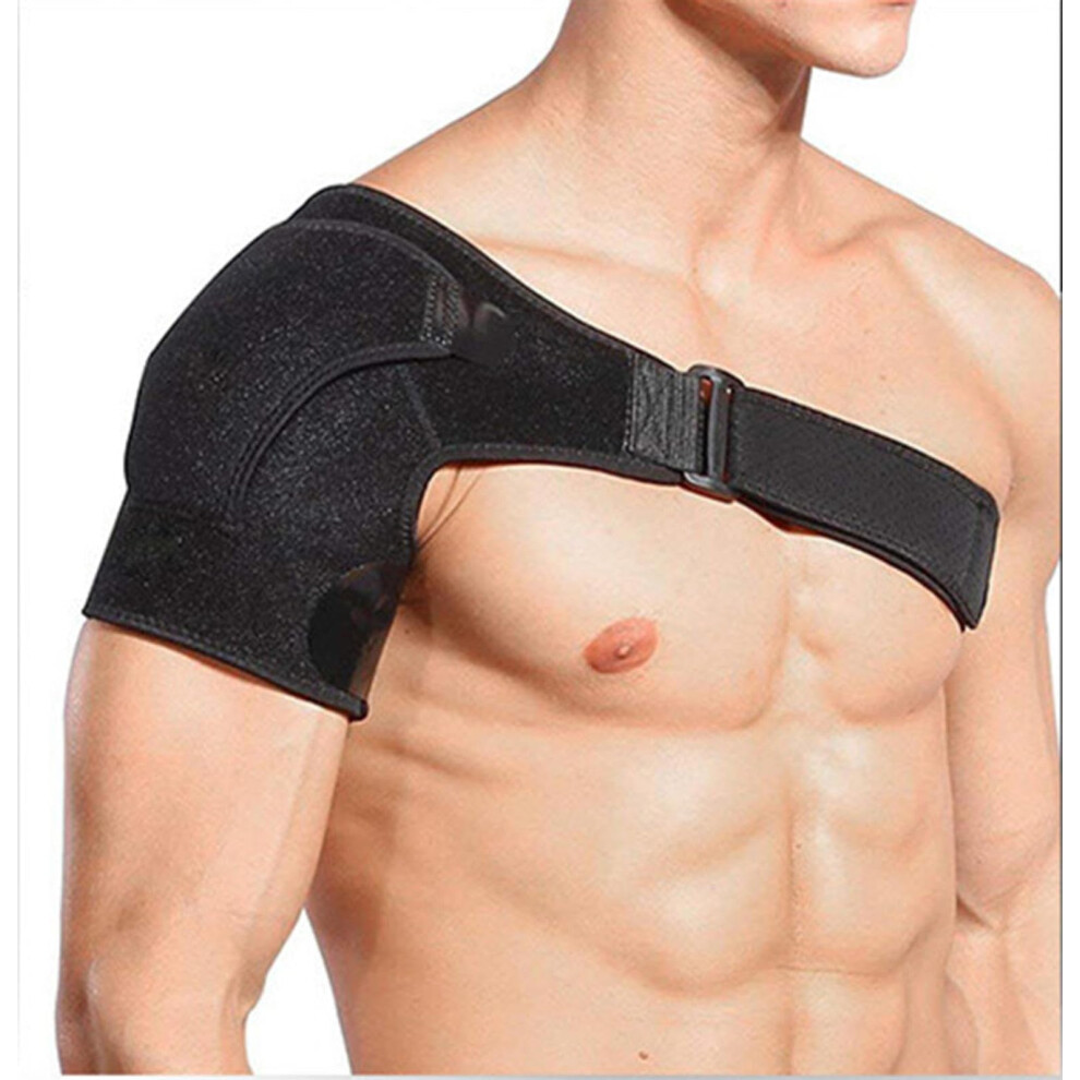 Shoulder Support Brace Strap Wrap Neoprene Protector Adjustable One Size Universal Fit Left Right Compatible