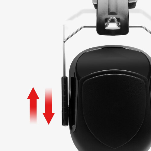 Noise Reduction Earmuffs Black Noise Cancelling Hearing Protectors 1