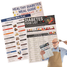 Healthy Food Chart 3X Food Charts for Healthy Eating Detailed Clear Information Athletes Daily Meal Planner for Whole Wheat Bread, Oats