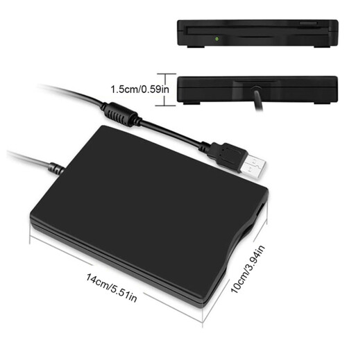 Tragbarer USB-Floppy-Disk-Reader für Windows-PC & Laptop 3,5"-Floppy-Laufwerk 1