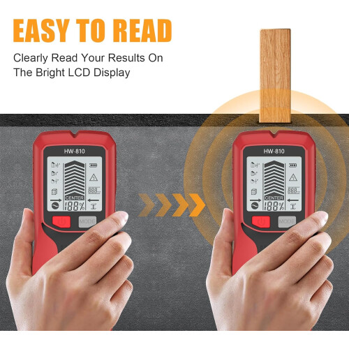 Versatilitys Handheld Wall Scanner for Metal, Wire, Wood, and Studs with Adjustable Depth Setting Stud Finder 2