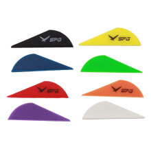 Archery Arrows Feather Fletching 50 Pack 2Inch Rubber Arrow Vanes Plastic Feather Fletching For DIY Arrows