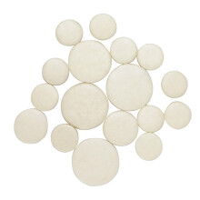 Spare parts for clarinet Clarinet leather pads 17 pieces White soft key pads Accessories