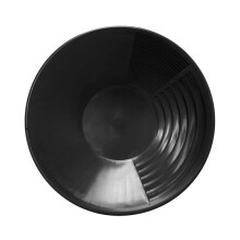 15-Inch Gold Panning Basin Sluicing Pan with Riffles for Prospecting and Dredging Metal Detecting Tool