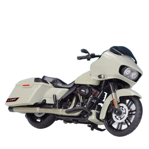 2018 CVO Road Glide White, 1:18 scale motorcycle model, gift