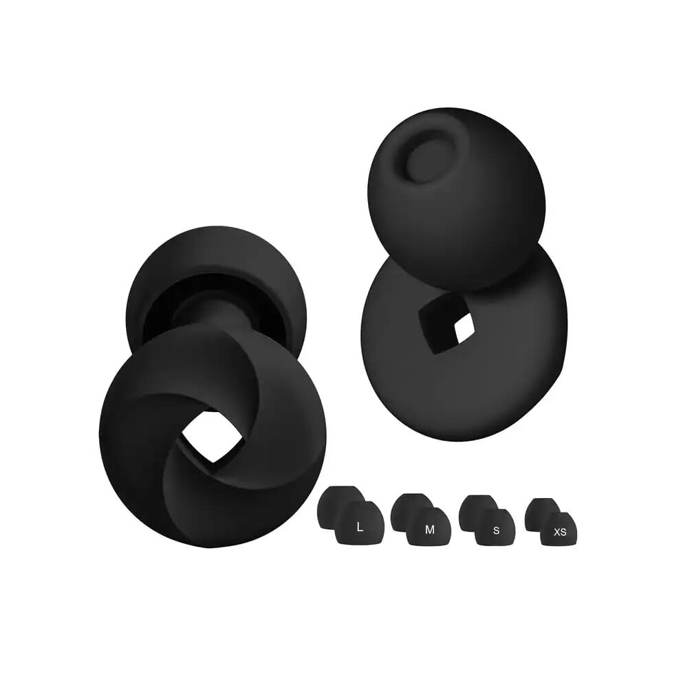 Ear Plugs For Sleep Reusable Hearing Protection, Silicone, Noise Reduction For Flights, Concerts, Musicians Motorcycles