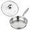 Multi Functional Stainless Steel Saute Pan with Clear Lid-28CM 1