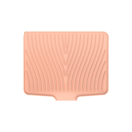 Silicone Draining Mats with Slope Design for Quickly Water-Pink