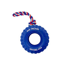 Duurzaam rubberen hondenkauwspeeltje met-Blauw